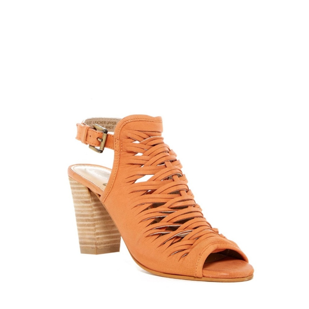 sam edelman holly ginger leather sandal bootie